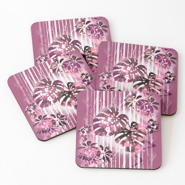 Item preview, Tropical leaf pattern #1 - Pink designed and sold by ArtSea-Bubble.