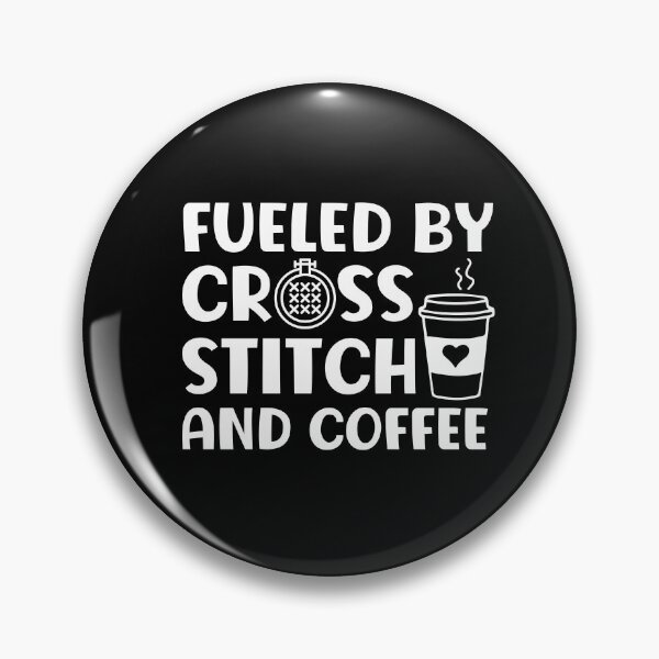 Item preview, Fueled By Cross Stitch And Coffee designed and sold by HappyDelights.