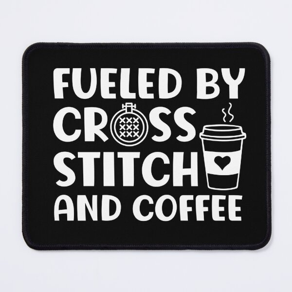 Item preview, Fueled By Cross Stitch And Coffee designed and sold by HappyDelights.