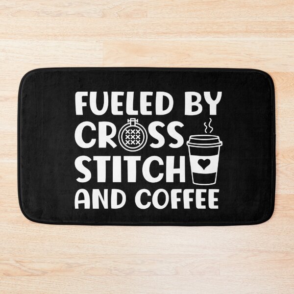 Item preview, Fueled By Cross Stitch And Coffee designed and sold by HappyDelights.