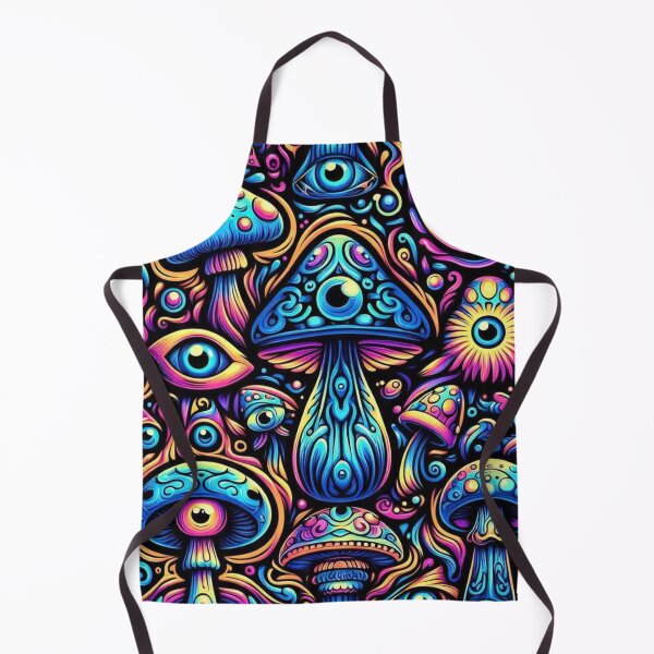 Item preview, Psychedelic Freaky Mushrooms Pattern designed and sold by Vkinsify.