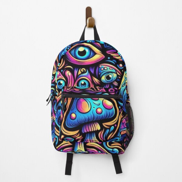 Item preview, Psychedelic Freaky Mushrooms Pattern designed and sold by Vkinsify.