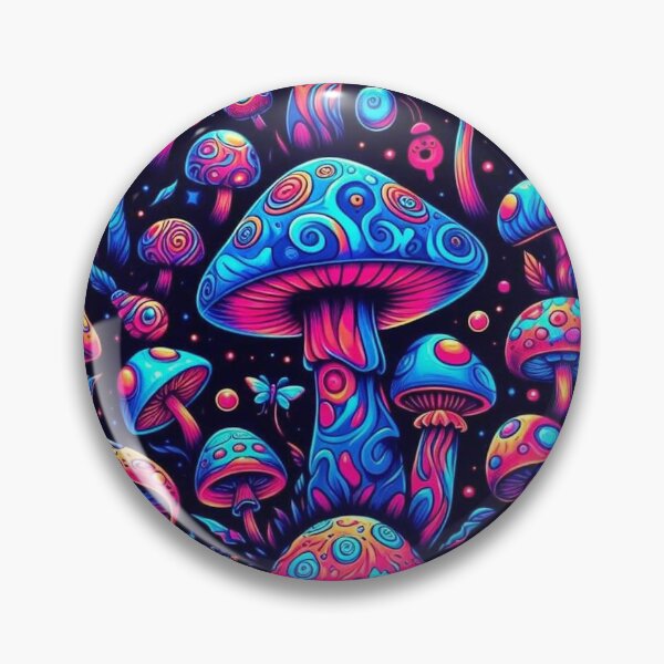 Item preview, Trippy mushrooms pattern designed and sold by Vkinsify.