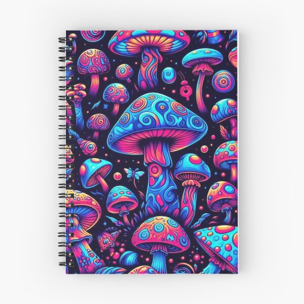 Item preview, Trippy mushrooms pattern designed and sold by Vkinsify.