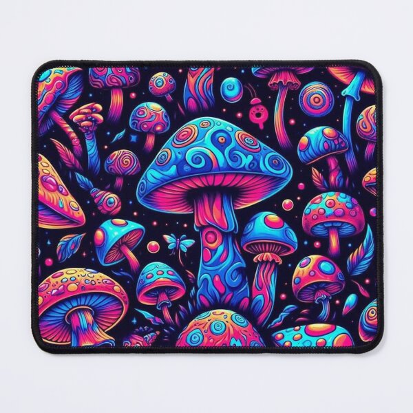 Item preview, Trippy mushrooms pattern designed and sold by Vkinsify.