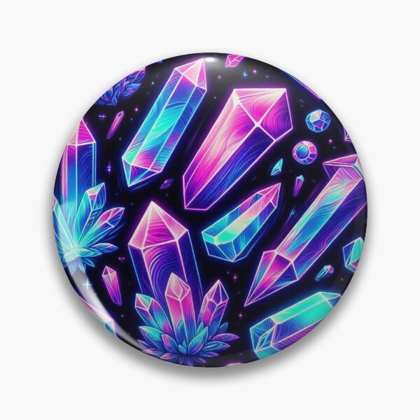 Item preview, Neon Crystals Pattern designed and sold by Vkinsify.