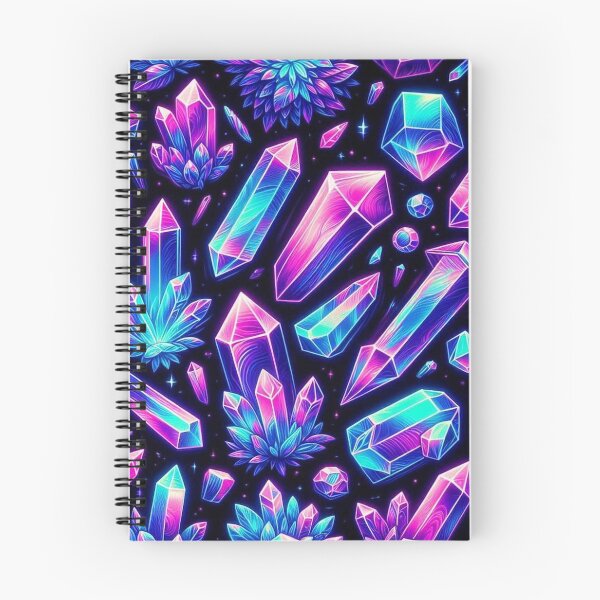 Item preview, Neon Crystals Pattern designed and sold by Vkinsify.