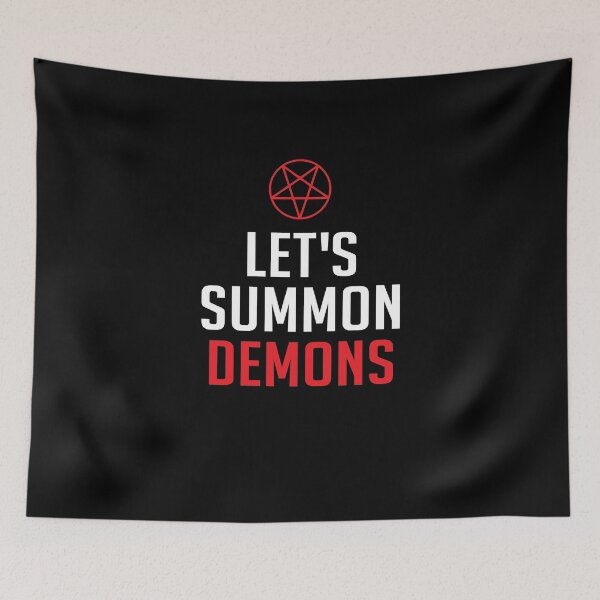 Item preview, Let's Summon Demons  designed and sold by TeeTimeGuys.