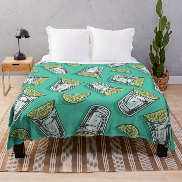 Item preview, Tequila Shots Art Print | Illustrated Pattern | Teal Background | Bar Decor for Prints, T-Shirts & More designed and sold by Jennifer Adair.