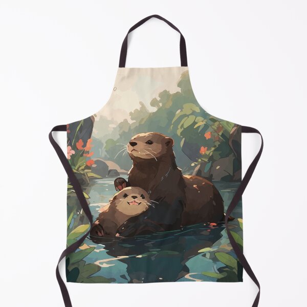 Item preview, Mama Otter- Fluffy Otter Art designed and sold by thecatcouch.