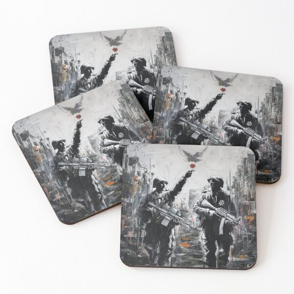 Item preview, Banksy Street soliders bird peace designed and sold by martin max.