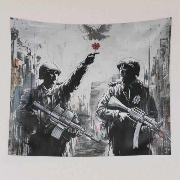Item preview, Banksy Street soliders bird peace designed and sold by martin max.
