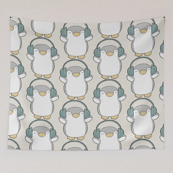 Item preview, Cute penguin with headphones. Autism/ neurodiversity/ audhd designed and sold by NeurodiverseTea.