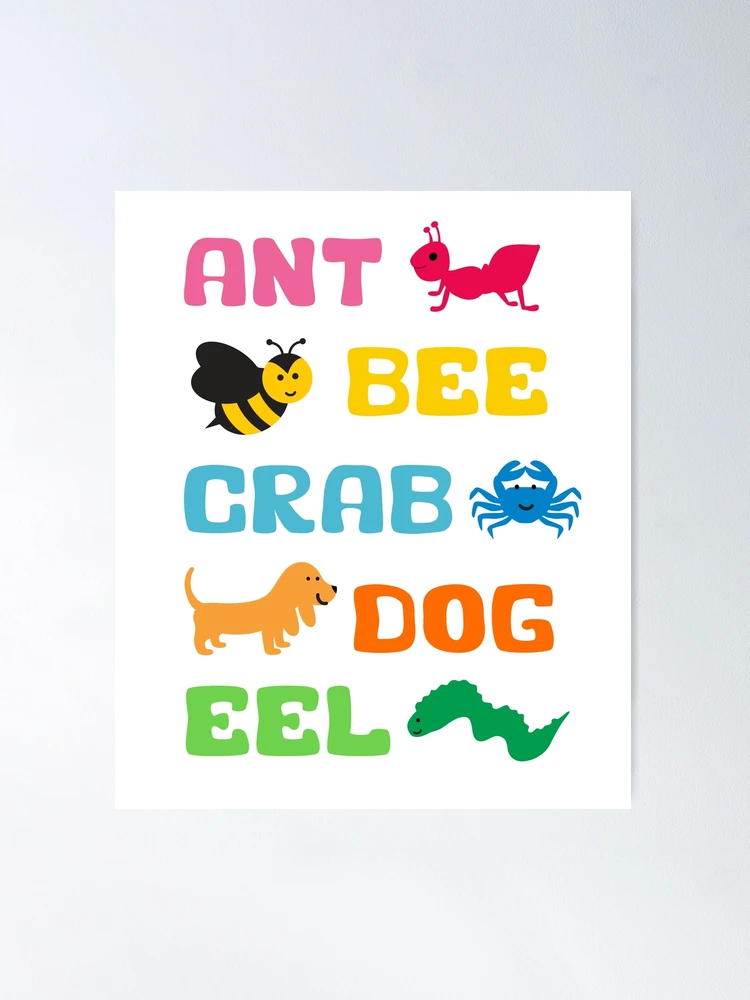 Adorable Animal Alphabet Poster for Sale by SamAnnDesigns