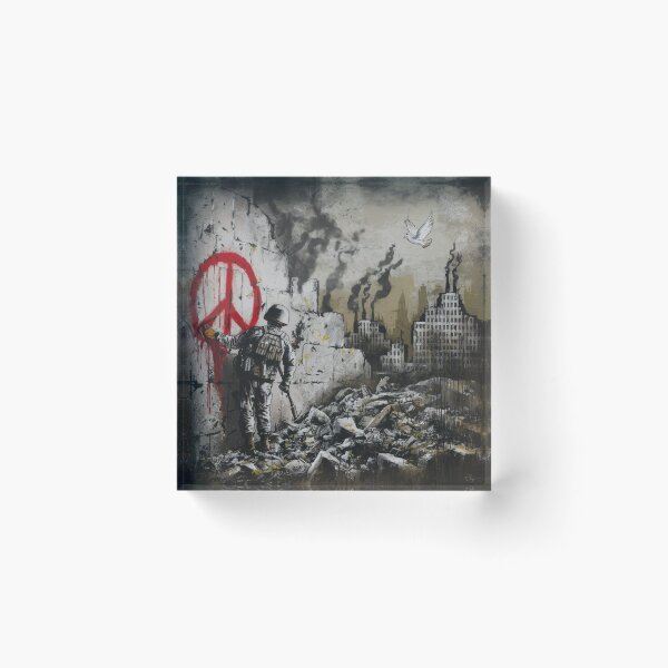 Item preview, Banksy Street soliders bird peace designed and sold by martin max.