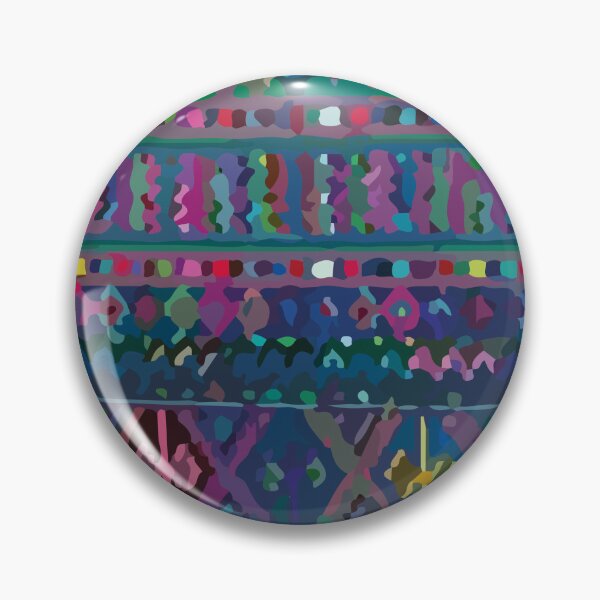 Item preview, Ultramarine mexican embroidery bold folk art maximalist decor designed and sold by T-Mex.