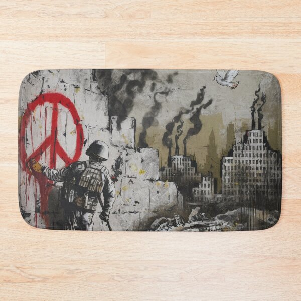 Item preview, Banksy Street soliders bird peace designed and sold by martin max.