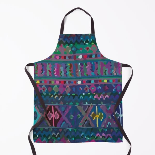 Item preview, Ultramarine mexican embroidery bold folk art maximalist decor designed and sold by T-Mex.