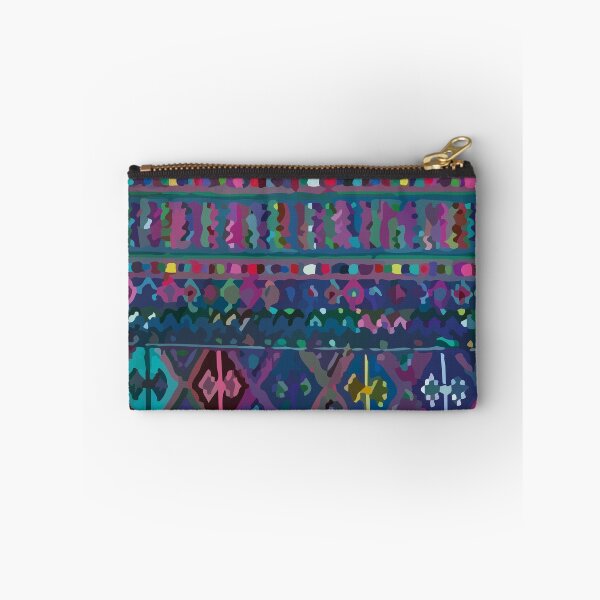 Item preview, Ultramarine mexican embroidery bold folk art maximalist decor designed and sold by T-Mex.