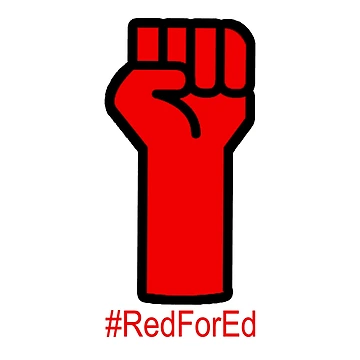 Artwork thumbnail, #RedForEd Teacher Rights Protest by CreativeStrike