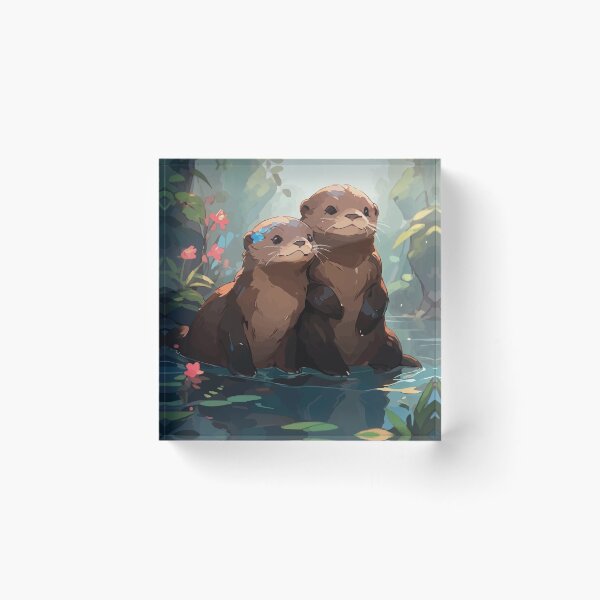 Item preview, Significant Otters- Fluffy Otter Art designed and sold by thecatcouch.
