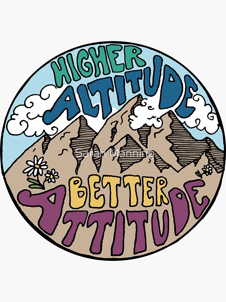 Thumbnail 3 of 3, Sticker, high altitude designed and sold by sarahamanning.
