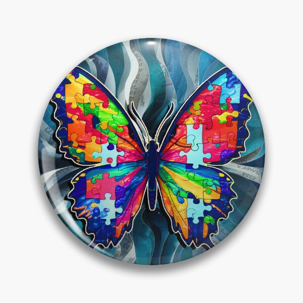Item preview, Copy of Autism Awareness, Acceptance & Support Butterfly designed and sold by Cute & Sassy Custom Gifting Boutiques.