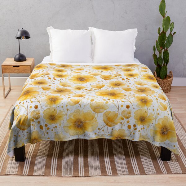Item preview, Golden Floral Watercolor designed and sold by Digital-Lys.