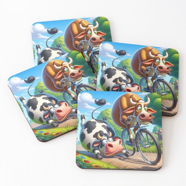 Item preview, Cycling Adventure Cows designed and sold by Moo-larious Creations From Down Udder.