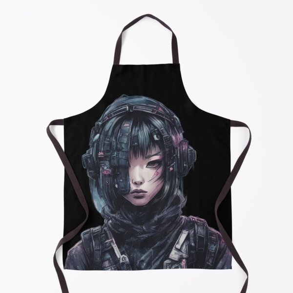 Aperçu de l'œuvre Fille cyberpunk dystopique, augmentée, concept art créée et vendue par Burn-Ego.