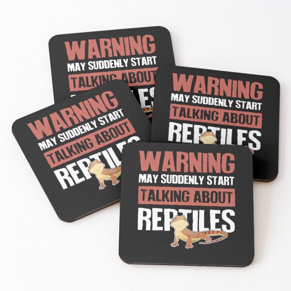 Item preview, Bearded Dragon Lizard Reptile Warning designed and sold by Clara Hollins.