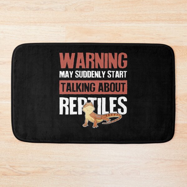 Item preview, Bearded Dragon Lizard Reptile Warning designed and sold by Clara Hollins.