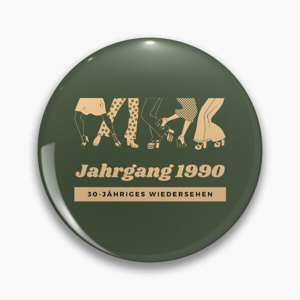 Item preview, Jahrgang '90 - 30. Jahrestreffen | Dancing Feet Illustration | Green Background designed and sold by RM-Journey.
