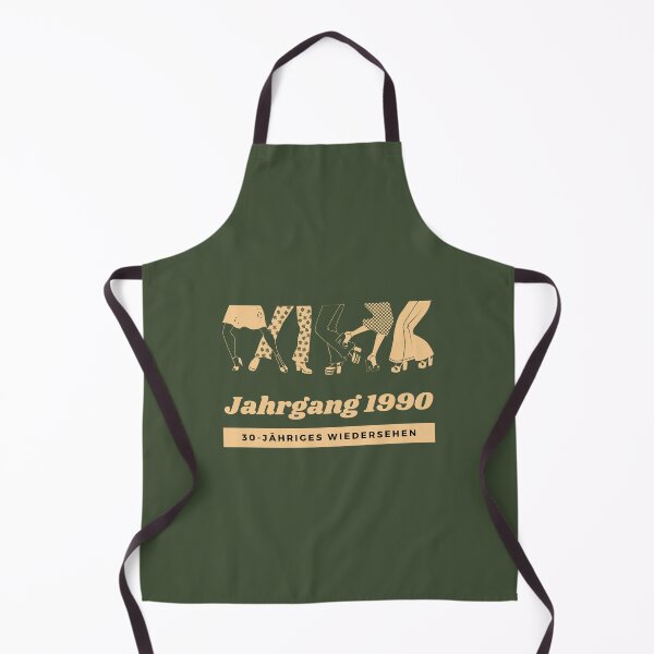 Item preview, Jahrgang '90 - 30. Jahrestreffen | Dancing Feet Illustration | Green Background designed and sold by RM-Journey.