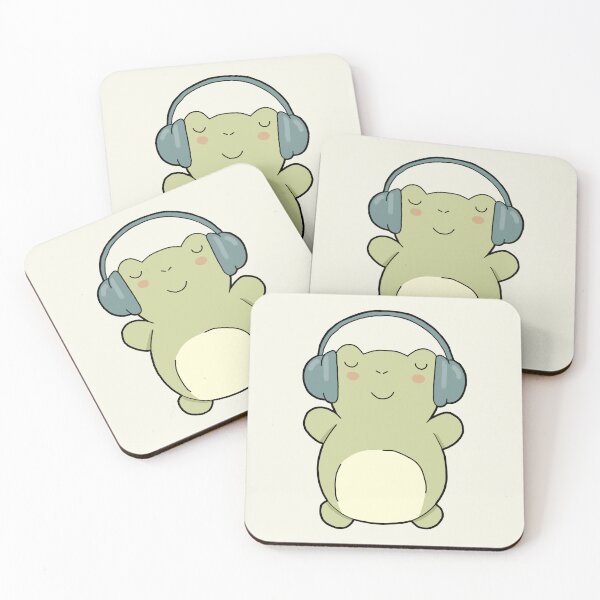 Item preview, Cute frog with headphones. Autism/ neurodiveristy/ audhd designed and sold by NeurodiverseTea.