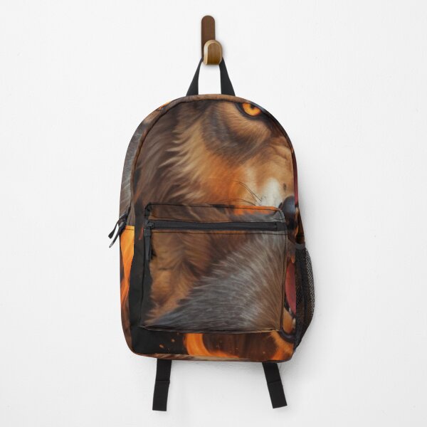 Item preview, Diseño motivacional de lobo en llamas. designed and sold by Anshu3813.
