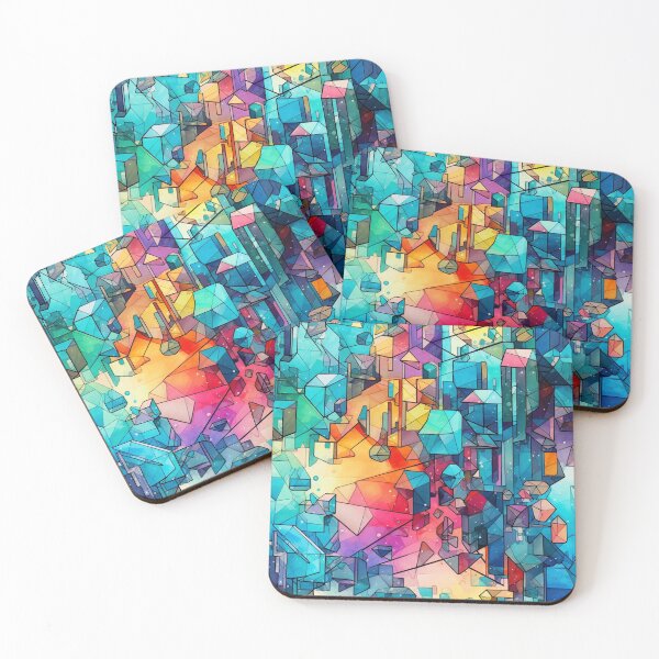 Item preview, Watercolor Crystal Mosaic designed and sold by Digital-Lys.