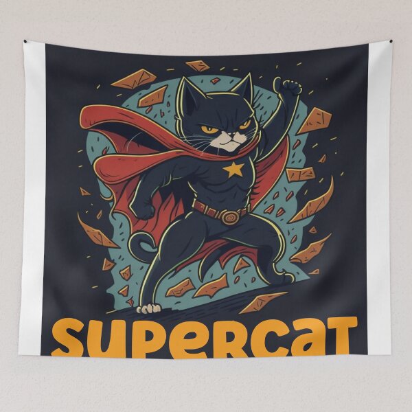 Item preview, SuperCat designed and sold by BlackOwlCreate.