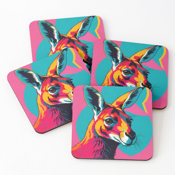Item preview, Vibrant Kangaroo: Colorful Icon of the Outback designed and sold by GrizzlyCollective.