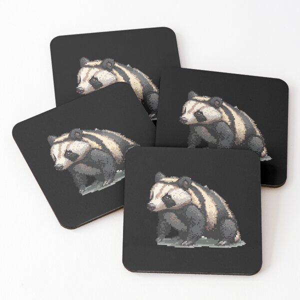 Item preview, Pixelated Badger Artistry designed and sold by CUTEDOGGIEZ.