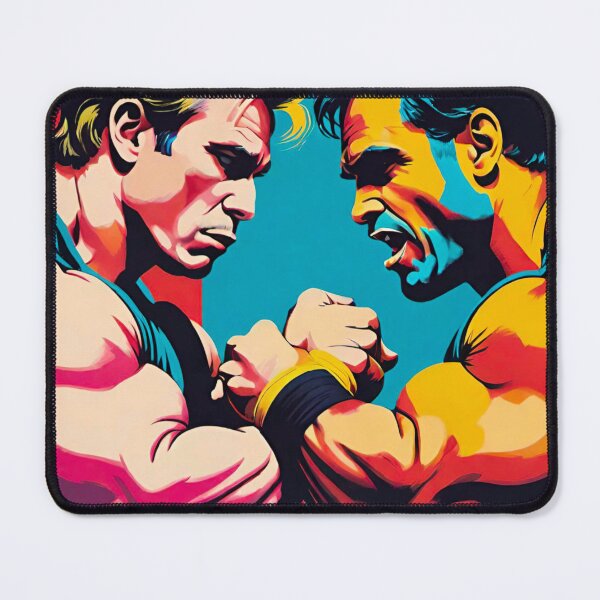 Item preview, Battle of Strength: Two Arm Wrestlers Locked in Intense Contest designed and sold by GrizzlyCollective.