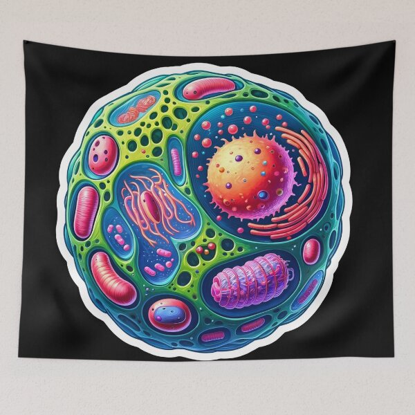 Item preview, Vibrant Cell Anatomy Illustration designed and sold by Molecularmerch.