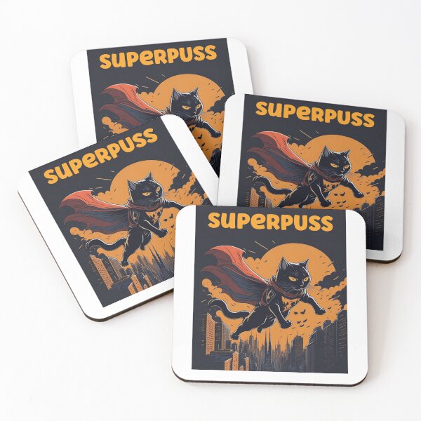 Item preview, SuperPuss designed and sold by BlackOwlCreate.