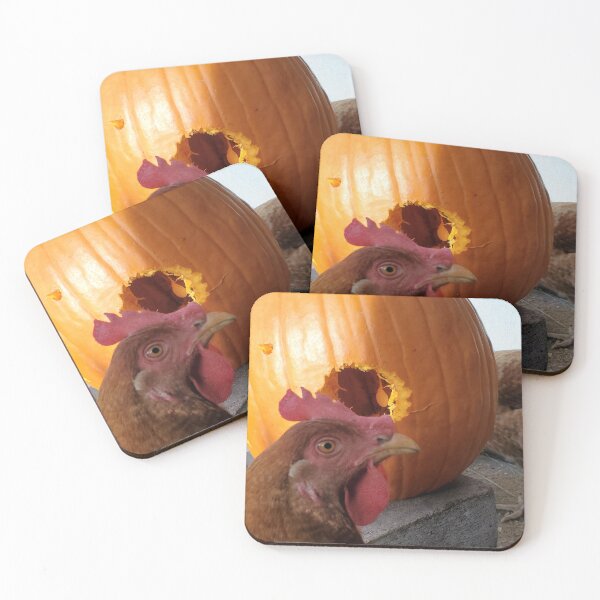 Item preview, Pumpkin treats for the chickens designed and sold by Amanda Huggins.