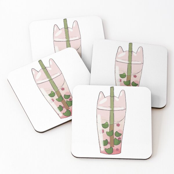 Item preview, Spring Boba and Cat  designed and sold by CottageComfortsShoppe.