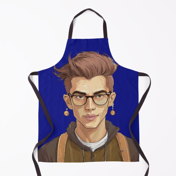 Item preview, Illustration: Man with glasses and earrings designed and sold by lmartes.