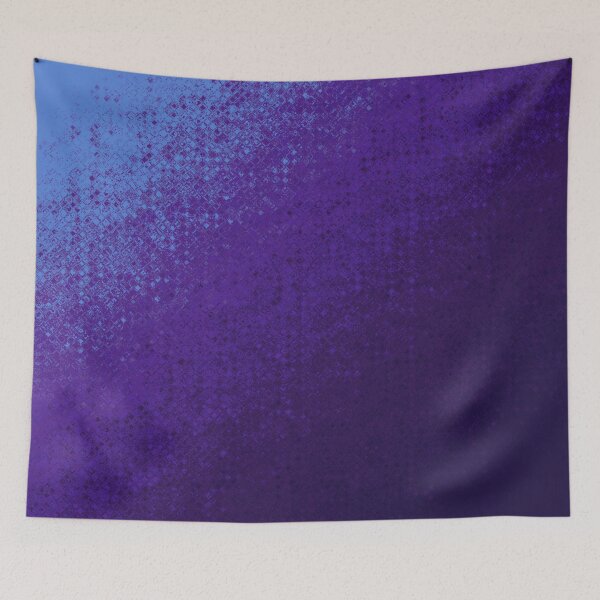 Item preview, Abstract Sky Blue and Purple Color Gradient Tiled Mesh Pattern designed and sold by kattakitty.