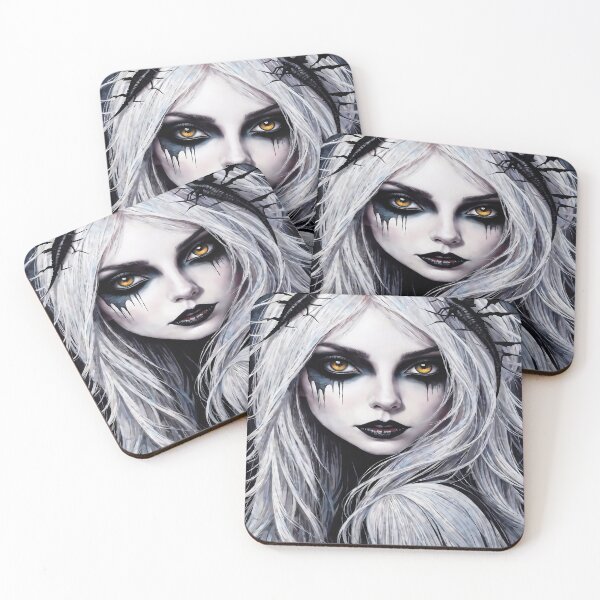 Item preview, Portrait of Blonde Gothic Woman designed and sold by MacabreVisions.