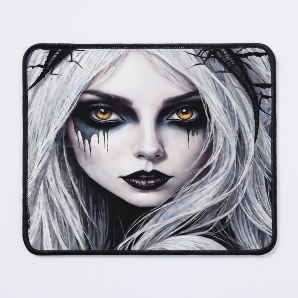 Item preview, Portrait of Blonde Gothic Woman designed and sold by MacabreVisions.