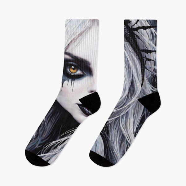 Item preview, Portrait of Blonde Gothic Woman designed and sold by MacabreVisions.